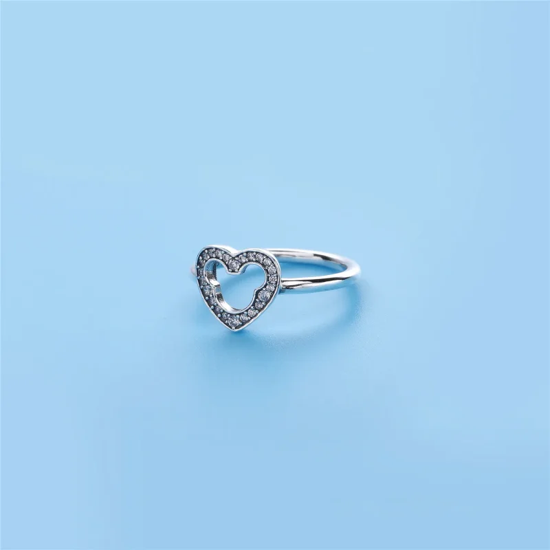 (immagine per) Anello in argento con Mickey Silhouette | PANDORA - Visualizza 3