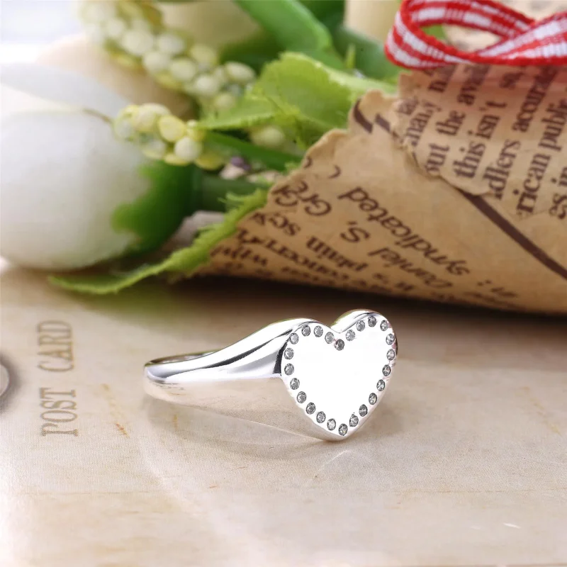(immagine per) Anello Sigillo Cuore 191042Cz Anelli Pandora - Visualizza 2