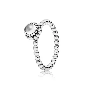 (immagine per) Anello con pietra natale Aprile - 190854BK - Anelli | PANDORA