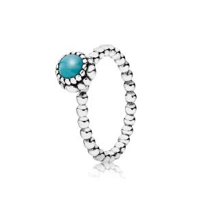(immagine per) Anello con pietra natale Dicembre - 190854TQ - Anelli | PANDORA