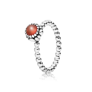 (immagine per) Anello con pietra natale Luglio - 190854CAR - Anelli | PANDORA