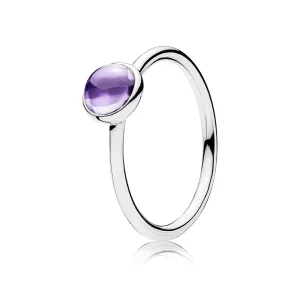 (immagine per) Anello Goccia poetica viola - 190983ACZ - Anelli | PANDORA
