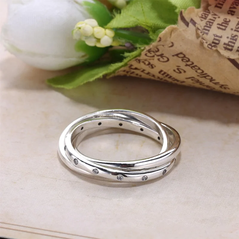 (immagine per) Anello In Argento Con Per Sempre Unito Pandora - Visualizza 2