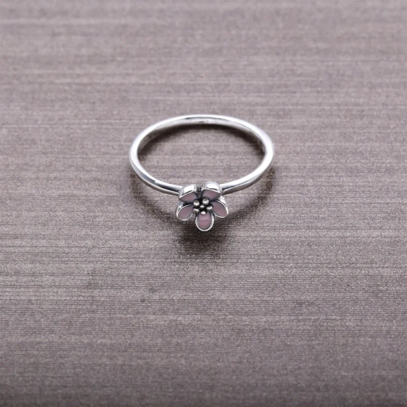 (immagine per) Anello in argento e fiore di ciliegio rosa - 190879EN40 - Anelli | PANDORA - Visualizza 3