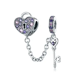 Catena di Sicurezza tipo Pandora Cucchiaio di cuore - SCC772 (immagine per) Catena di Sicurezza tipo Pandora Cucchiaio di cuore - SCC772