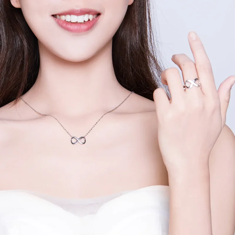 (immagine per) Parure di gioielli tipo Pandora Amore infinito - SET010 - Visualizza 3