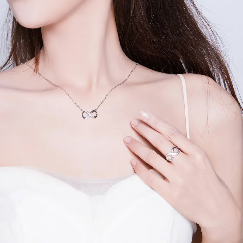 (immagine per) Parure di gioielli tipo Pandora Amore infinito - SET010 - Visualizza 4