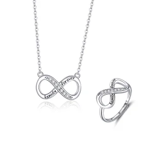 Parure di gioielli tipo Pandora Amore infinito - SET010 (immagine per) Parure di gioielli tipo Pandora Amore infinito - SET010