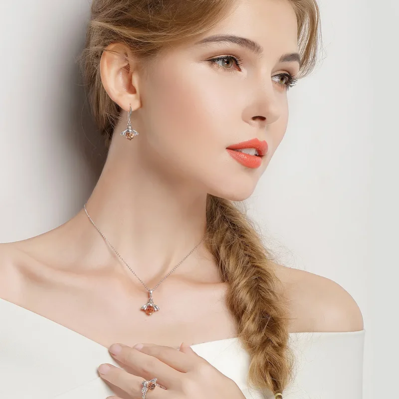 (immagine per) Parure di gioielli tipo Pandora Ape - SET006 - Visualizza 3
