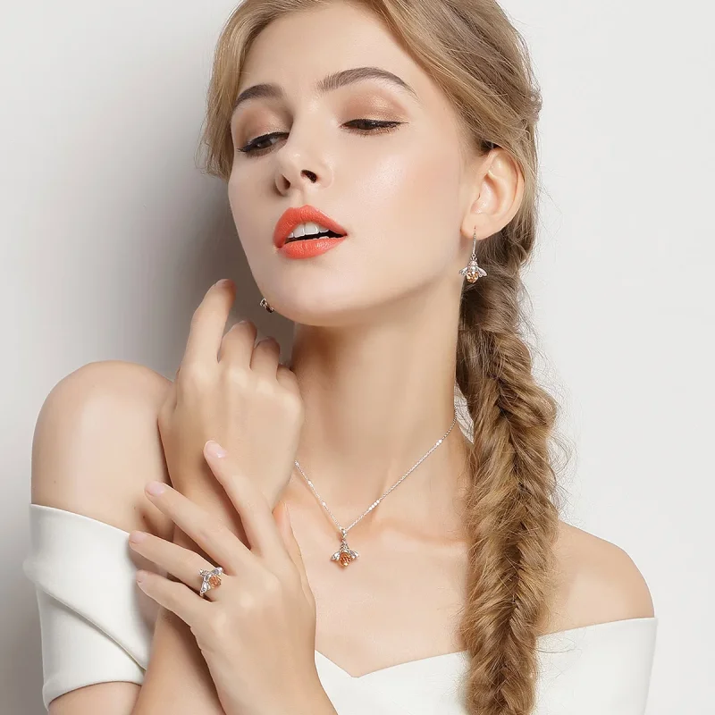 (immagine per) Parure di gioielli tipo Pandora Ape - SET006 - Visualizza 4