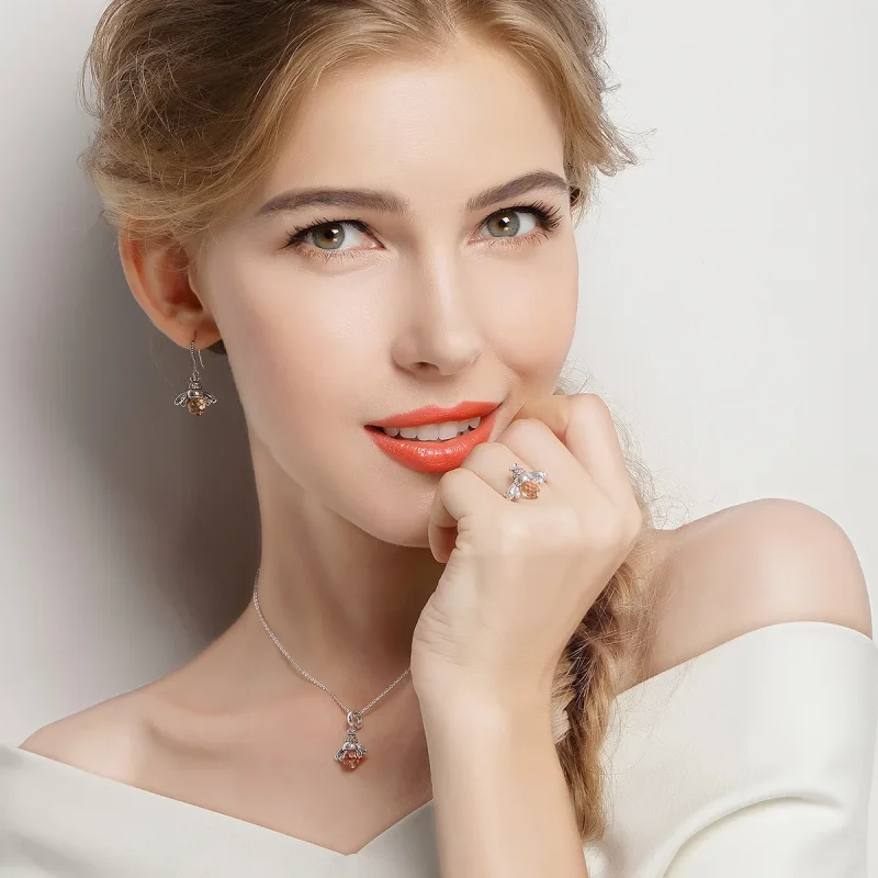 (immagine per) Parure di gioielli tipo Pandora Ape - SET006 - Visualizza 5