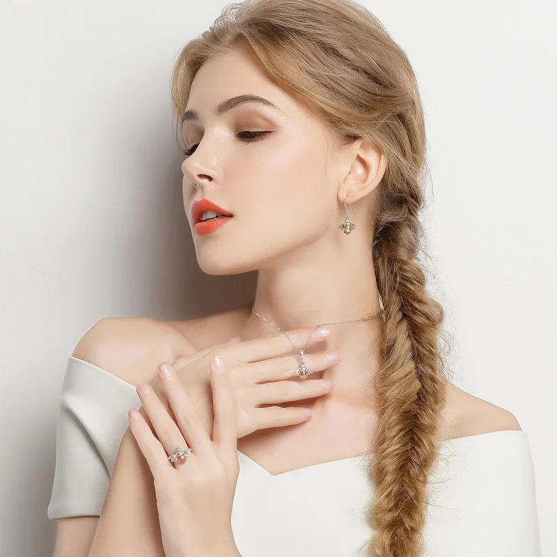 (immagine per) Parure di gioielli tipo Pandora Ape - SET006 - Visualizza 6