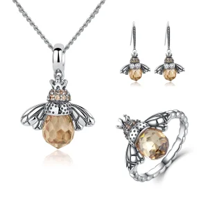 Parure di gioielli tipo Pandora Ape - SET006 (immagine per) Parure di gioielli tipo Pandora Ape - SET006