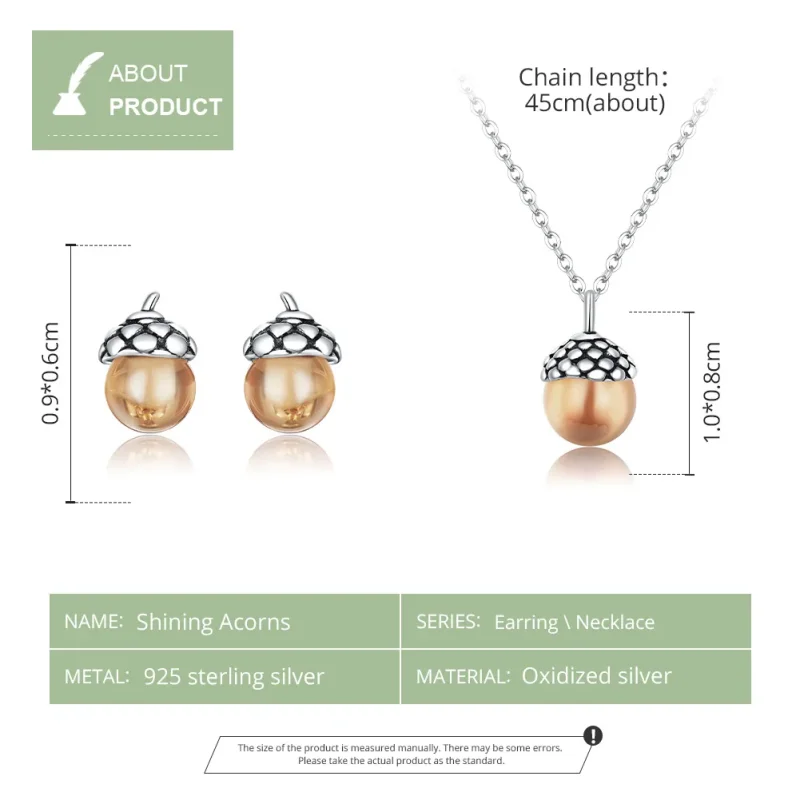 (immagine per) Parure di gioielli tipo Pandora Ghiande splendenti - SET019 - Visualizza 5