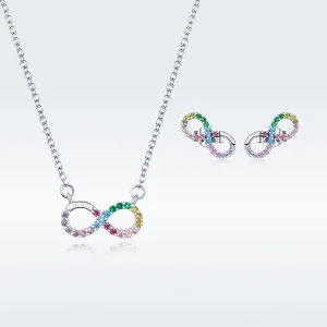 Parure di gioielli tipo Pandora Infinito - SET021 (immagine per) Parure di gioielli tipo Pandora Infinito - SET021