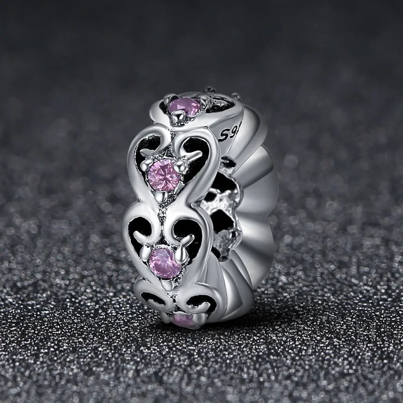 (immagine per) Distanziatore tipo Pandora A forma di cuore - SCC339 - Visualizza 2