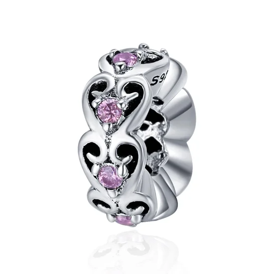 (immagine per) Distanziatore tipo Pandora A forma di cuore - SCC339