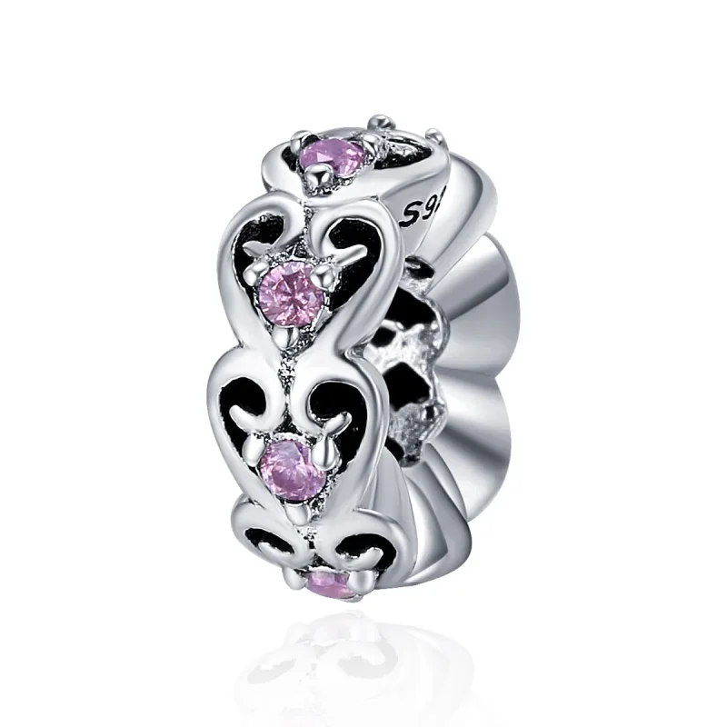 (immagine per) Distanziatore tipo Pandora A forma di cuore - SCC339