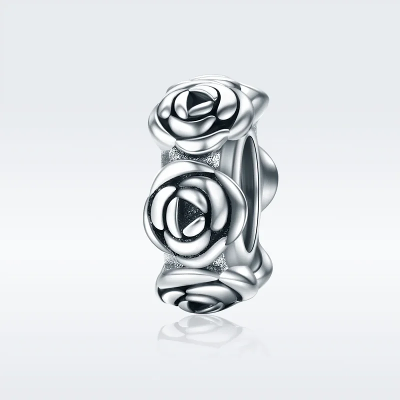 (immagine per) Distanziatore tipo Pandora Corona di rose - SCC596 - Visualizza 2