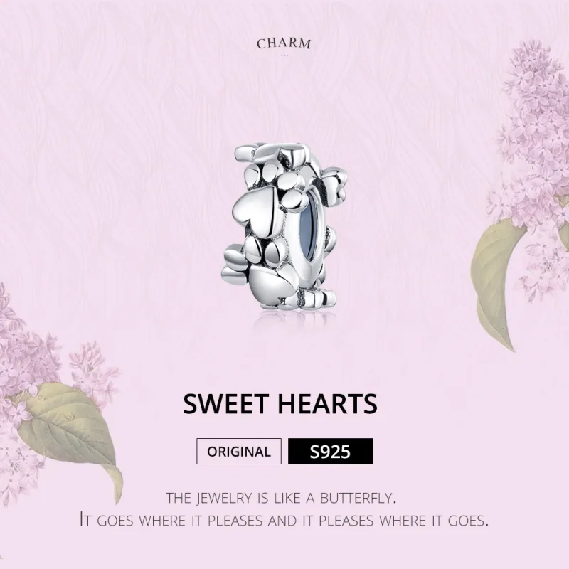 (immagine per) Distanziatore tipo Pandora Dolci cuori - SCC1504 - Visualizza 6
