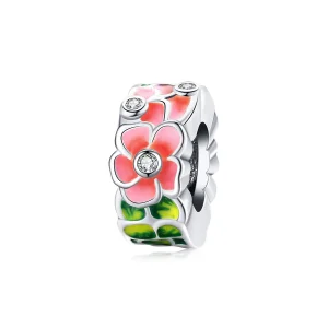 (immagine per) Distanziatore tipo Pandora Fiori colorati - SCC1727