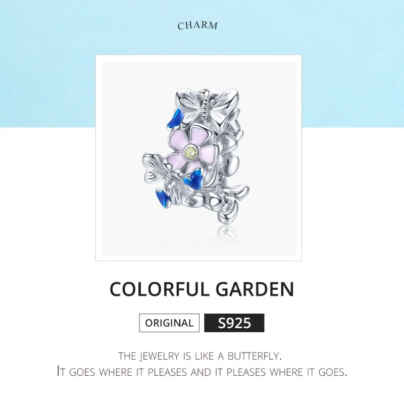 (immagine per) Distanziatore tipo Pandora Giardino colorato - BSC288 - Visualizza 6