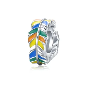 (immagine per) Distanziatore tipo Pandora Piuma colorata - BSC305