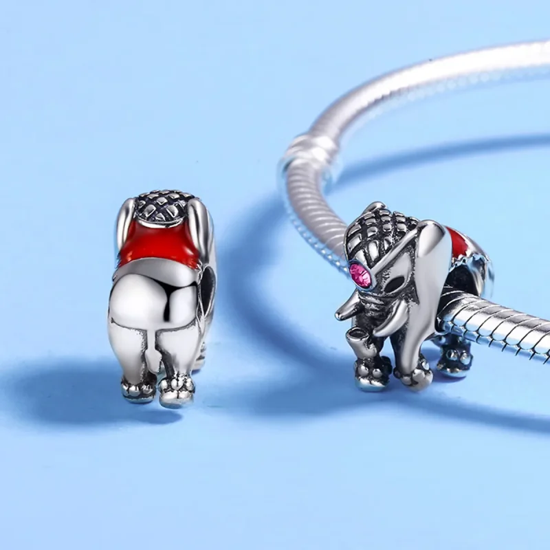 (immagine per) Distanziatore tipo Pandora Simpatico cucciolo di elefante - SCC321 - Visualizza 5