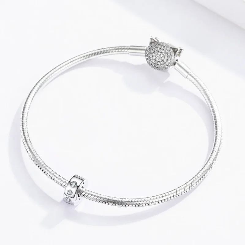 (immagine per) Distanziatore tipo Pandora Zirconia - BSC165 - Visualizza 3