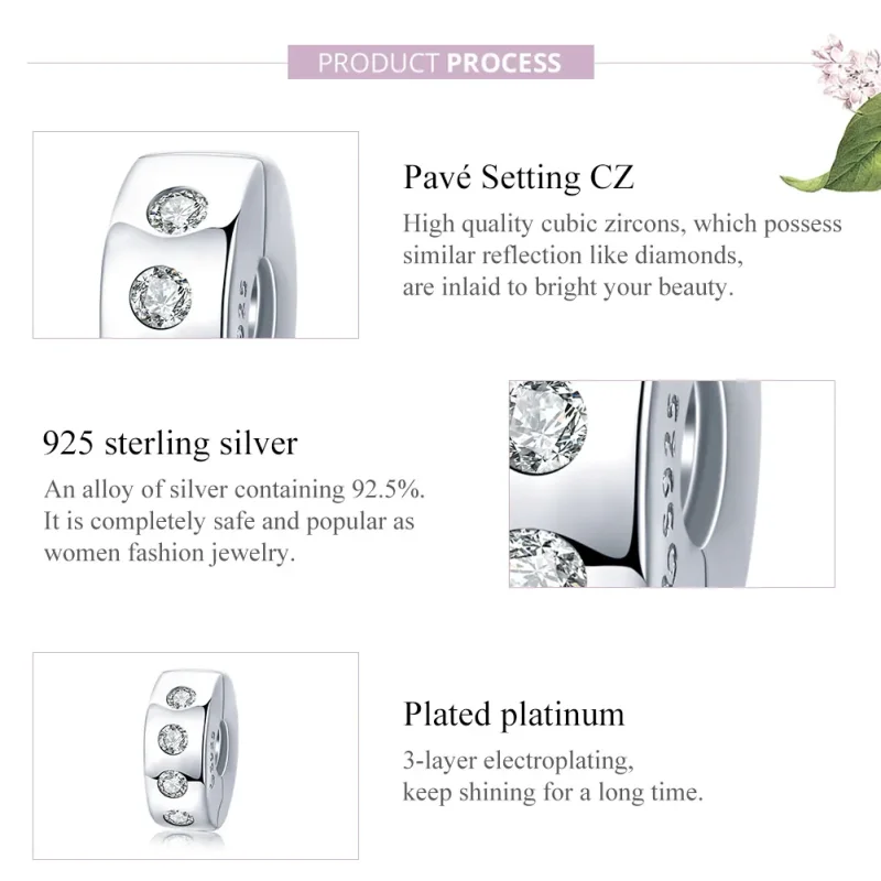 (immagine per) Distanziatore tipo Pandora Zirconia - BSC165 - Visualizza 8
