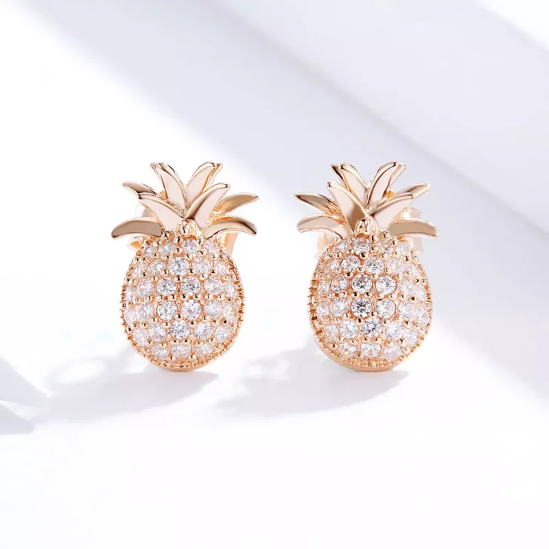 (immagine per) Orecchini a Lobo tipo Pandora Ananas - SCE803 - Visualizza 2