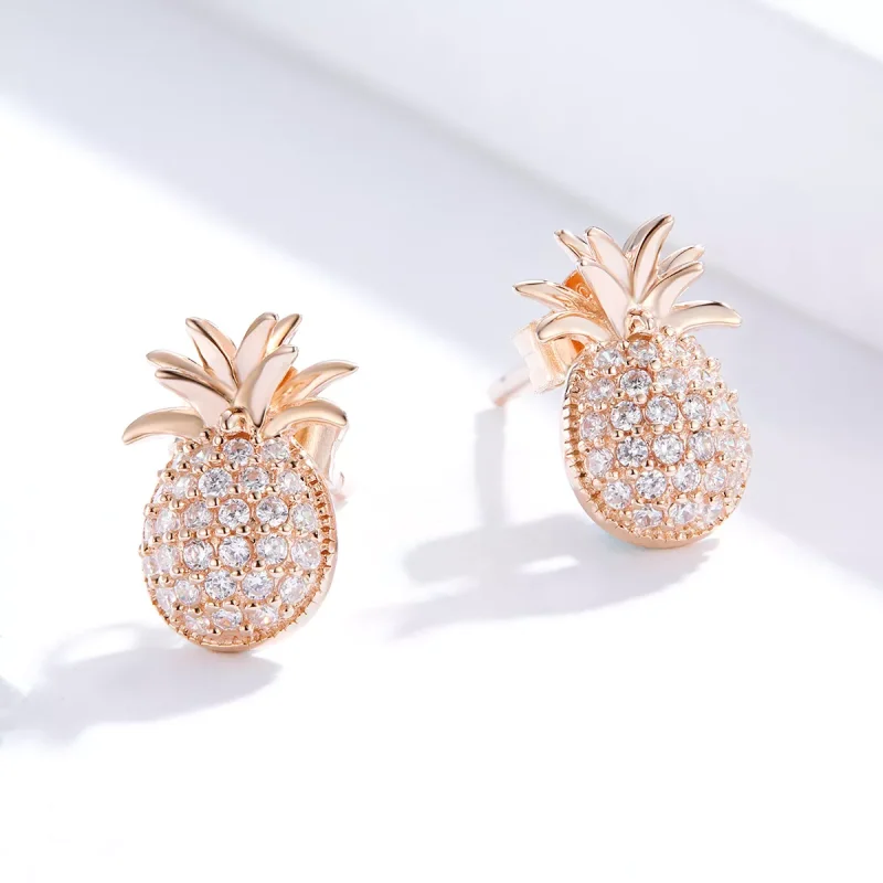 (immagine per) Orecchini a Lobo tipo Pandora Ananas - SCE803 - Visualizza 3