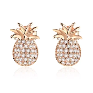 (immagine per) Orecchini a Lobo tipo Pandora Ananas - SCE803
