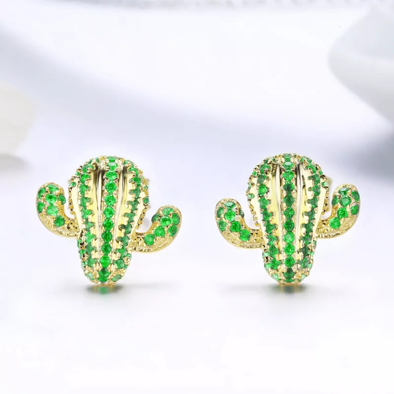 (immagine per) Orecchini a Lobo tipo Pandora Cactus - BSE013 - Visualizza 2