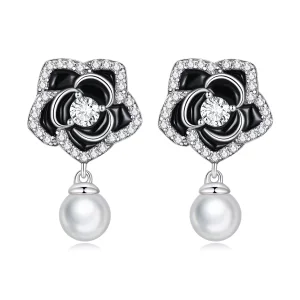 (immagine per) Orecchini a Lobo tipo Pandora Camelia - BSE706