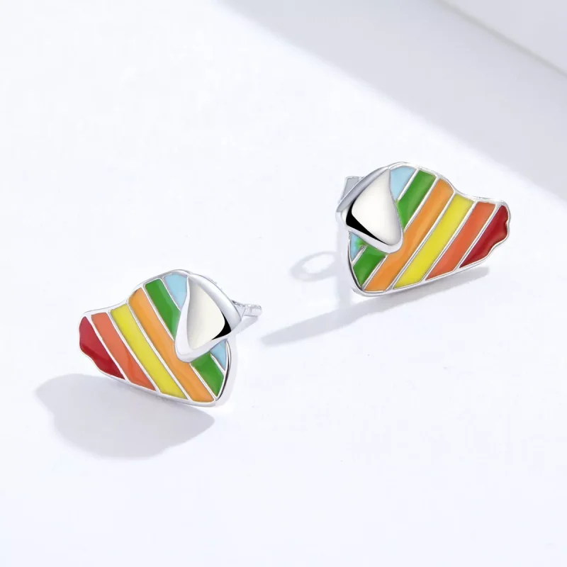 (immagine per) Orecchini a Lobo tipo Pandora Cane arcobaleno - SCE825 - Visualizza 4