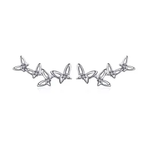(immagine per) Orecchini a Lobo tipo Pandora Elegante danza delle farfalle - BSE056