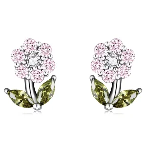 (immagine per) Orecchini a Lobo tipo Pandora Fiori delicati - BSE592-PK