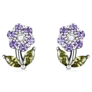 (immagine per) Orecchini a Lobo tipo Pandora Fiori delicati - BSE592-VT