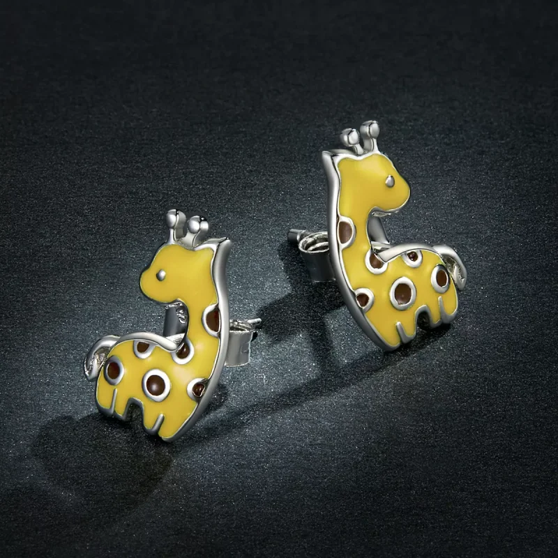 (immagine per) Orecchini a Lobo tipo Pandora Giraffa - BSE586 - Visualizza 5