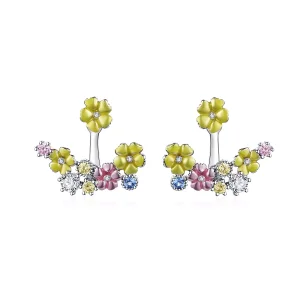 (immagine per) Orecchini a Lobo tipo Pandora Grappolo di fiori - BSE106