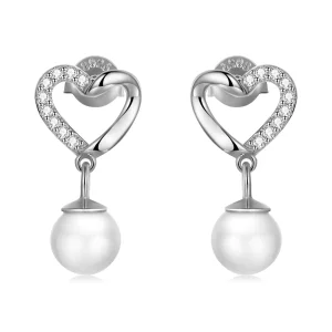 (immagine per) Orecchini a Lobo tipo Pandora Love Shell Beads-Elegante - BSE552