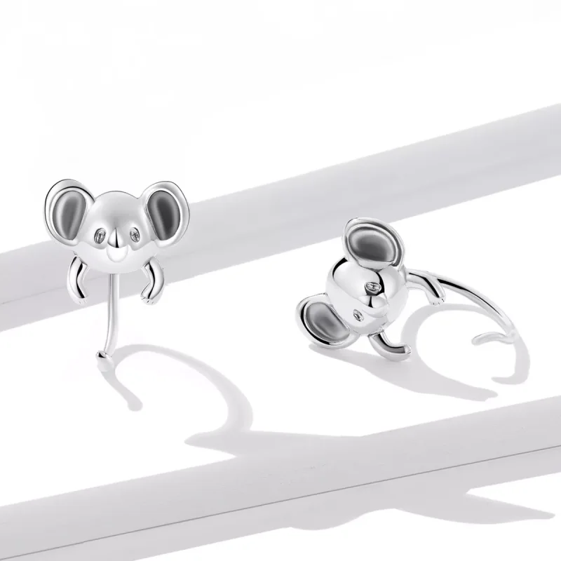 (immagine per) Orecchini a Lobo tipo Pandora Mini Koala - BSE566 - Visualizza 3