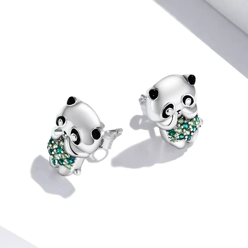 (immagine per) Orecchini a Lobo tipo Pandora Mini panda - SCE1370 - Visualizza 4
