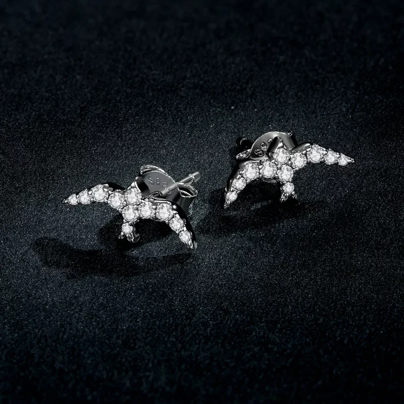 (immagine per) Orecchini a Lobo tipo Pandora Mini Rondine - BSE594 - Visualizza 5