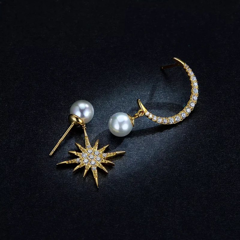 (immagine per) Orecchini a Lobo tipo Pandora Notturno d'amore - BSE308 - Visualizza 5