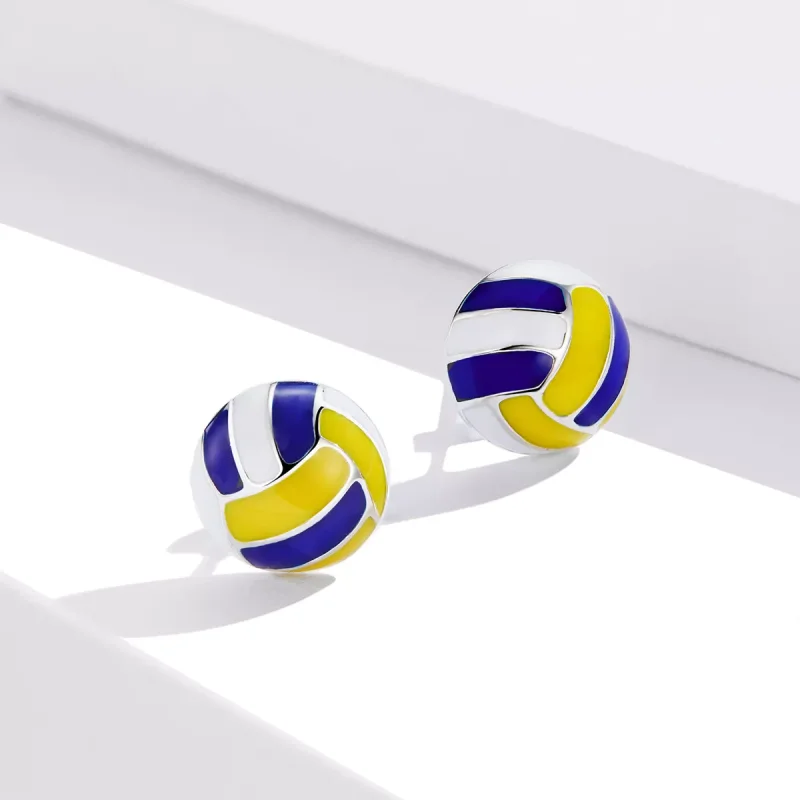(immagine per) Orecchini a Lobo tipo Pandora Pallavolo dinamico - SCE902 - Visualizza 2