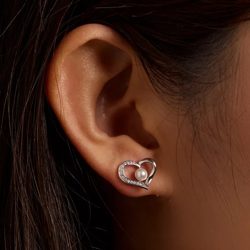 (immagine per) Orecchini a Lobo tipo Pandora Perline Love Shell - Semplice - BSE550-A - Visualizza 4