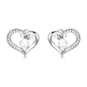 (immagine per) Orecchini a Lobo tipo Pandora Perline Love Shell - Semplice - BSE550-A