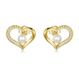 (immagine per) Orecchini a Lobo tipo Pandora Perline Love Shell - Semplice - BSE550-B